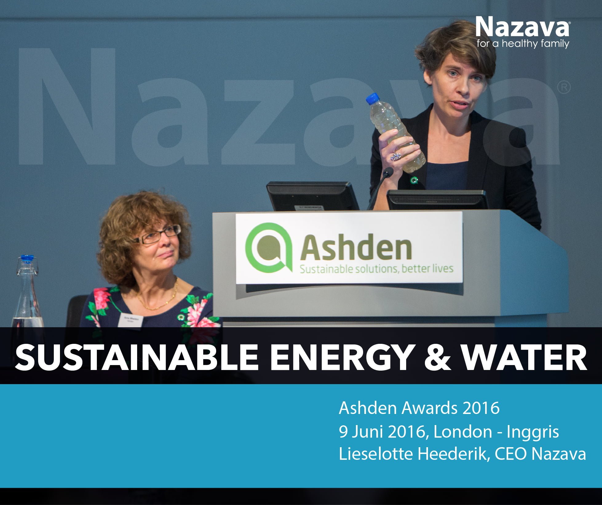 Nazava water filters menang Ashden Awards di 2016