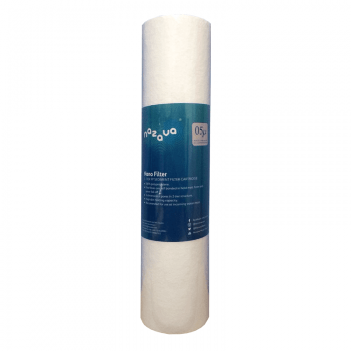 Filter 05 PP Cartridge untuk filter housing 10 inch sedimen air keruh