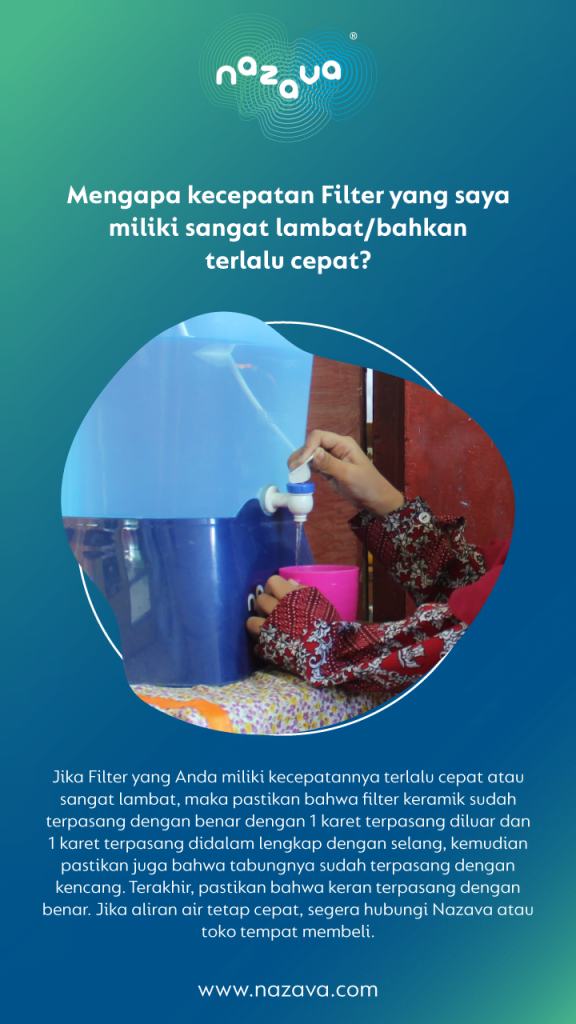 Kenapa filter air saya terlalu cepat?