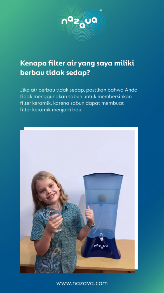 Kenapa filter air saya berbau tidak sedap?