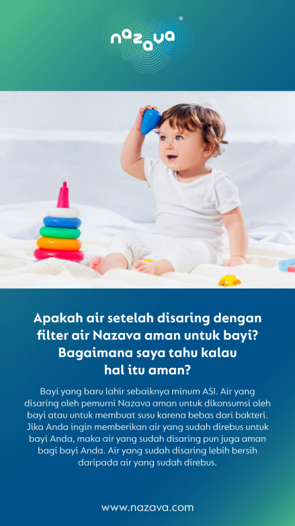 Air Nazava aman untuk bayi