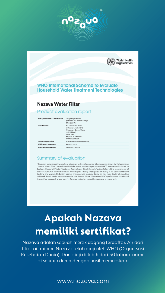 Hasil tes lab Nazava