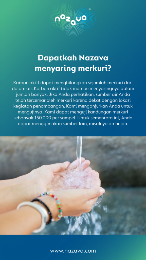 Dapatkah Nazava menyaring merkuri?