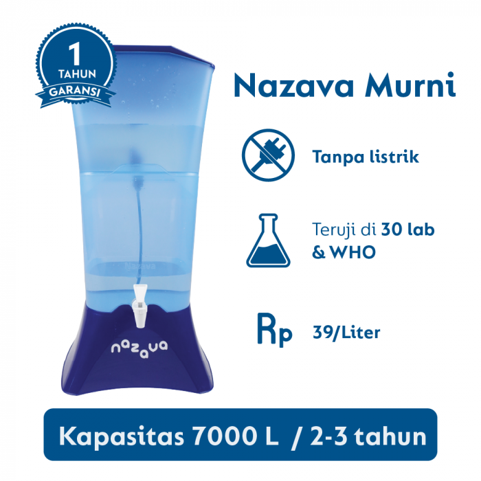 Filter air siap minum buat rumah tangga Nazava Murni