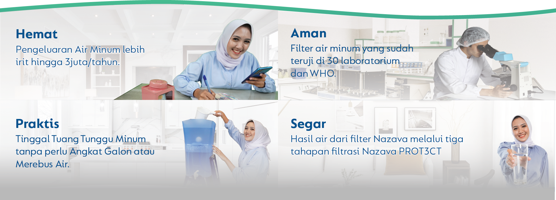 empat keuntungan menggunakan filter air minum Nazava