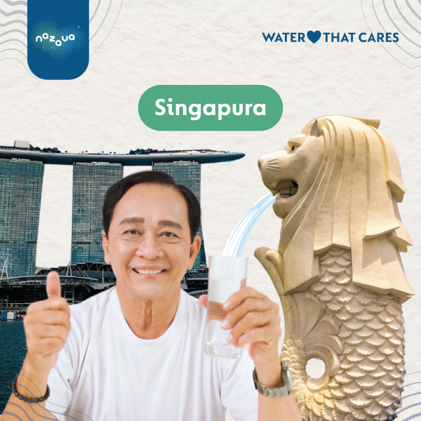 Minum air keran di Singapura